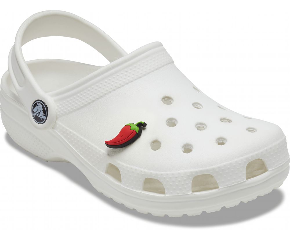 Crocs Chili Pepper Jibbitz Dame Rød | 950-EDANHR