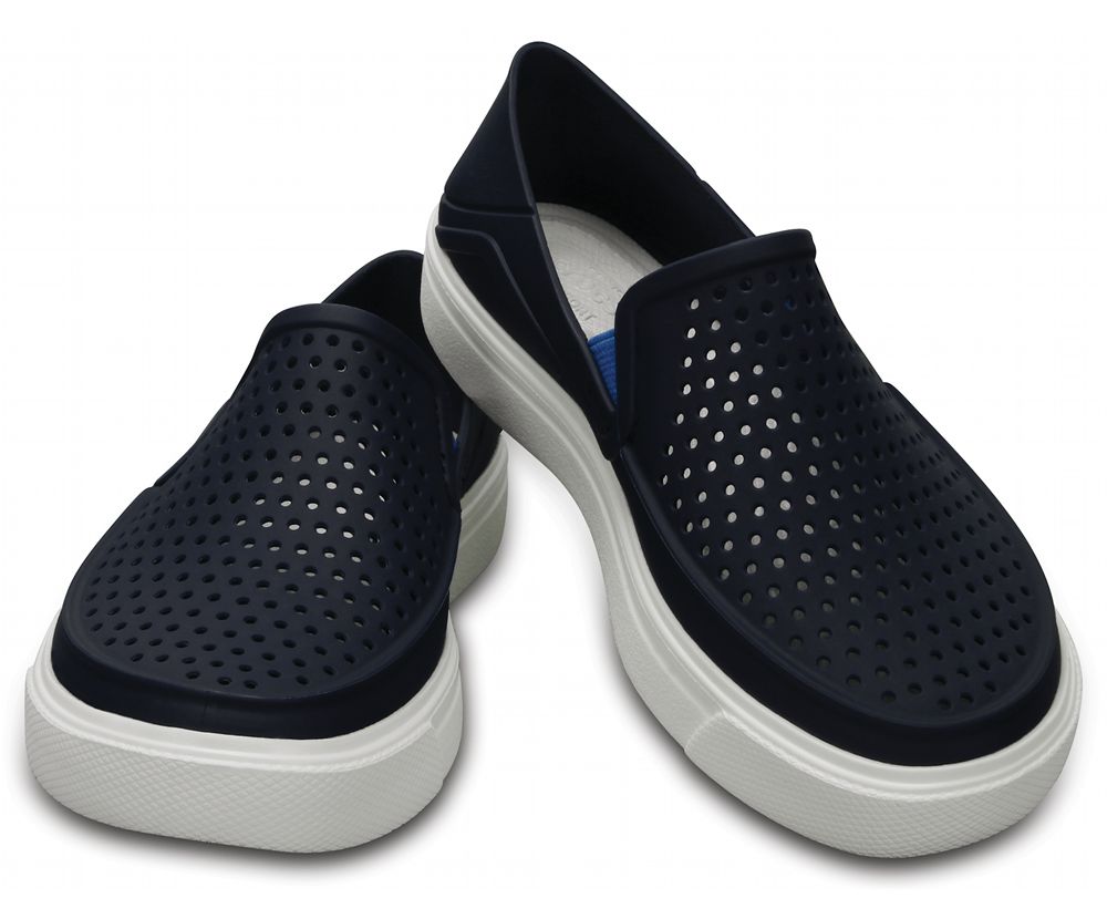 Crocs Citilane Roka Slip-On Flade Sko Pige Sort | 635-UJAQYW