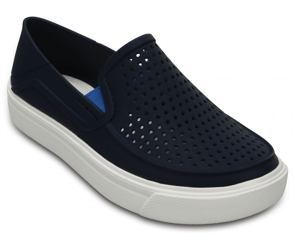 Crocs Citilane Roka Slip-On Flade Sko Pige Sort | 635-UJAQYW