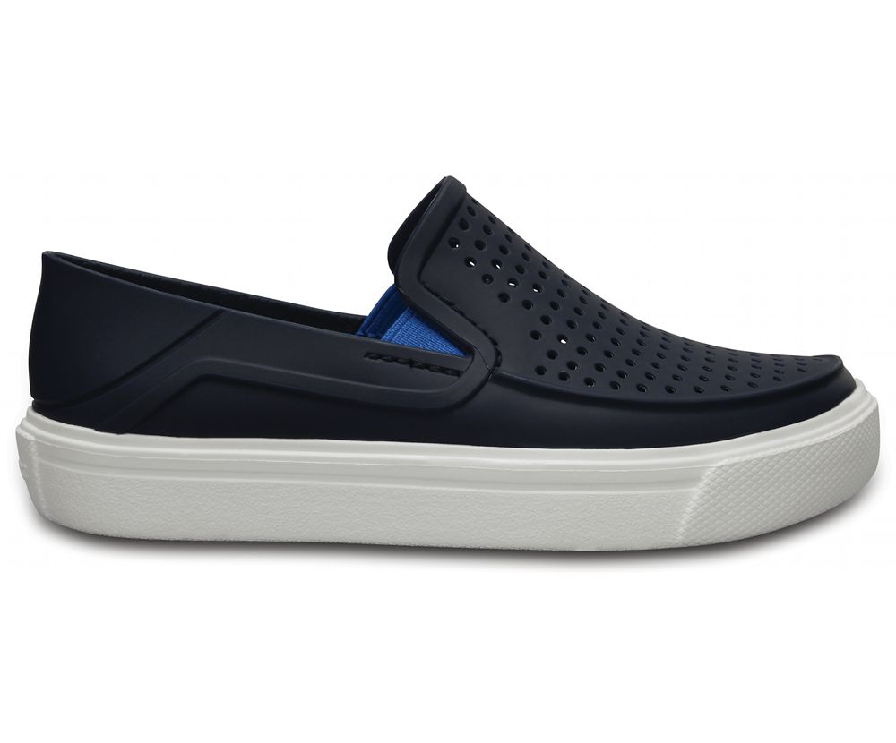 Crocs Citilane Roka Slip-On Flade Sko Pige Sort | 635-UJAQYW