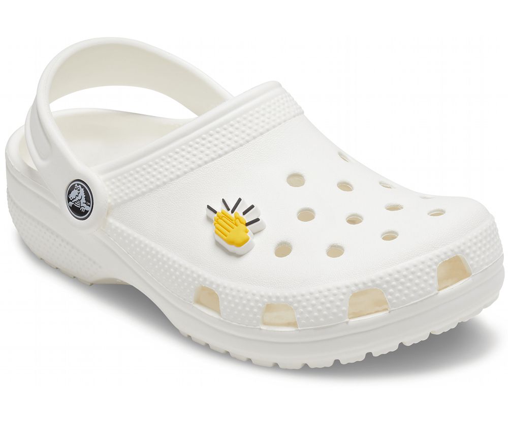 Crocs Clapping Hands Jibbitz Dame Gul | 297-WVHDZS