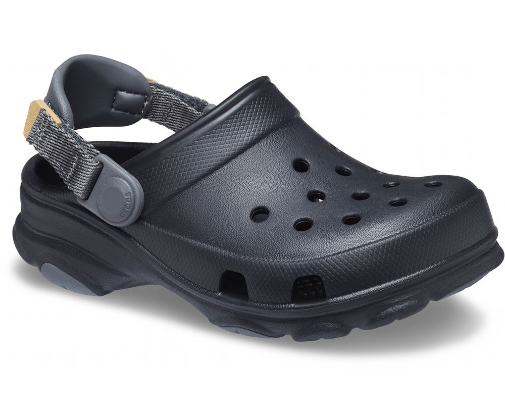 Crocs Classic All-Terrain Træsko Drenge Sort | 678-UHOMPJ