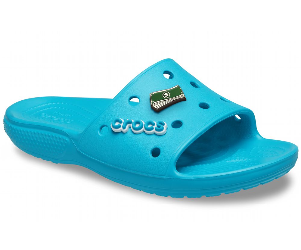 Crocs Classic Badesandaler Dame Blå | 263-PZGCTU