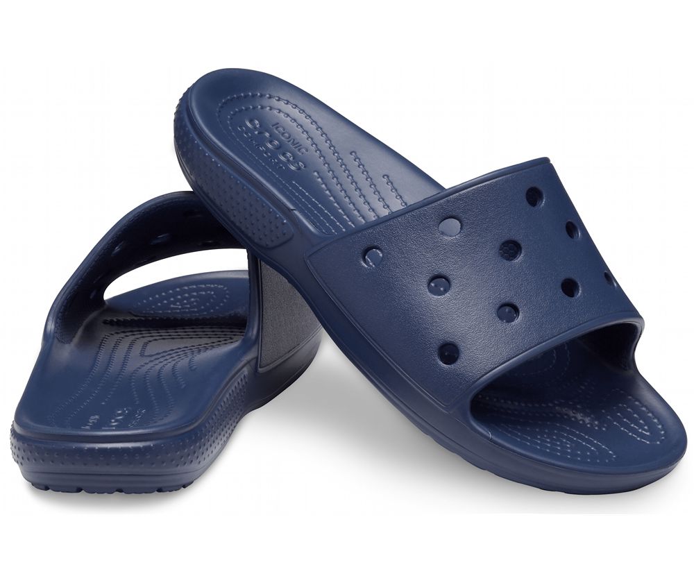 Crocs Classic Badesandaler Dame Mørkeblå | 853-MUQGWY