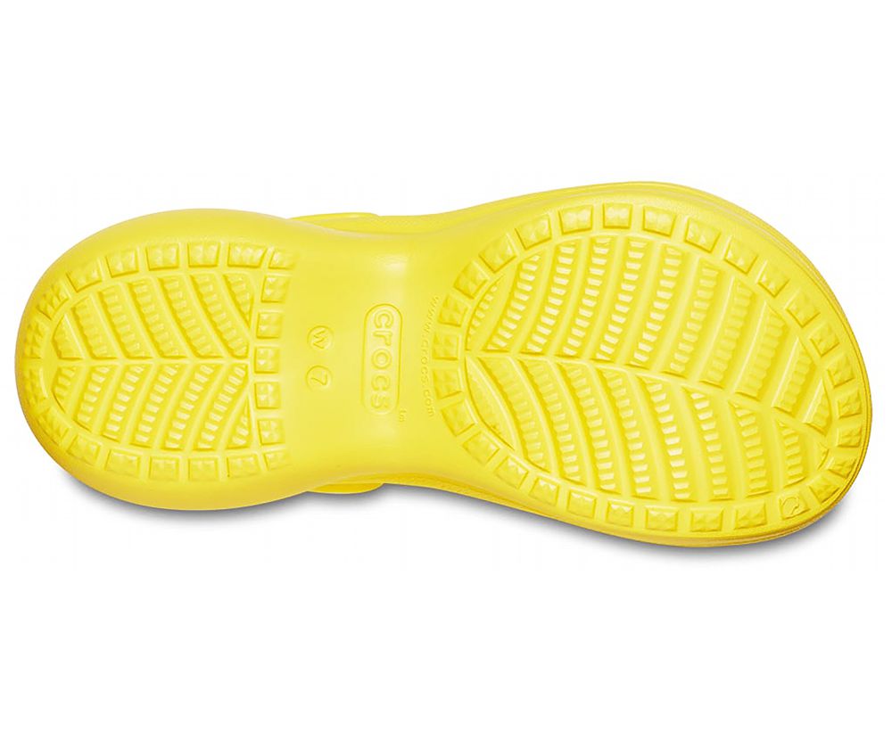 Crocs Classic Bae Platform Træsko Dame Gul | 495-IELXBZ