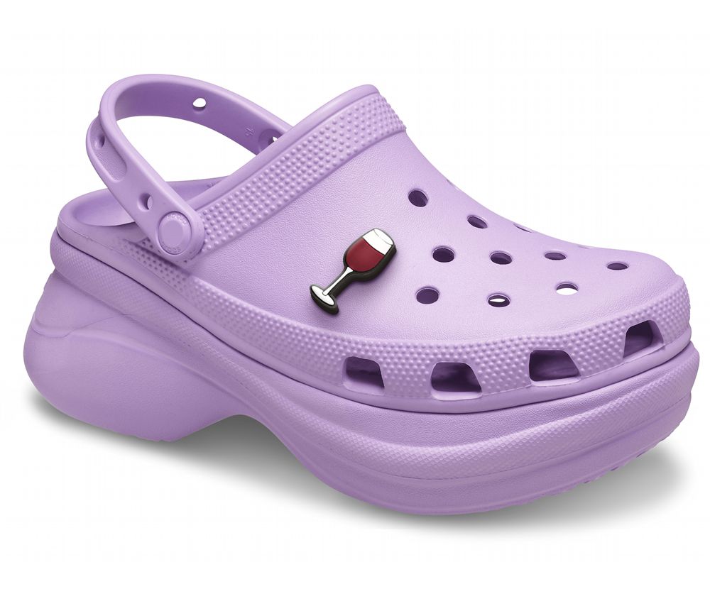 Crocs Classic Bae Platform Træsko Dame Lilla | 542-WNYKTS