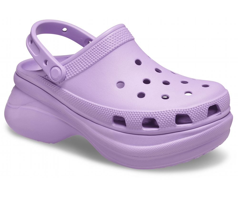 Crocs Classic Bae Platform Træsko Dame Lilla | 542-WNYKTS