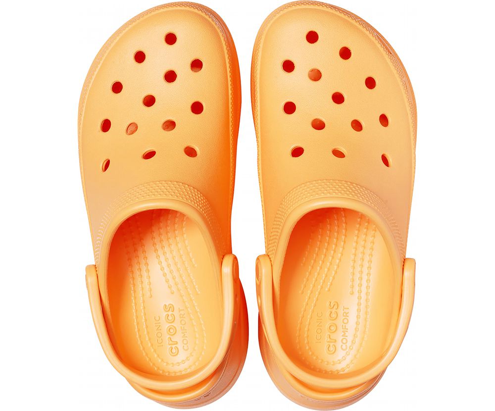 Crocs Classic Bae Platform Træsko Dame Orange | 163-DOTZLQ