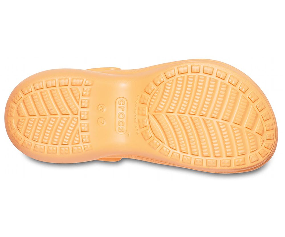 Crocs Classic Bae Platform Træsko Dame Orange | 163-DOTZLQ