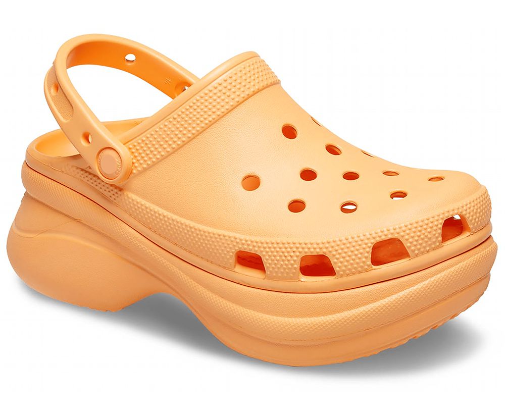 Crocs Classic Bae Platform Træsko Dame Orange | 163-DOTZLQ