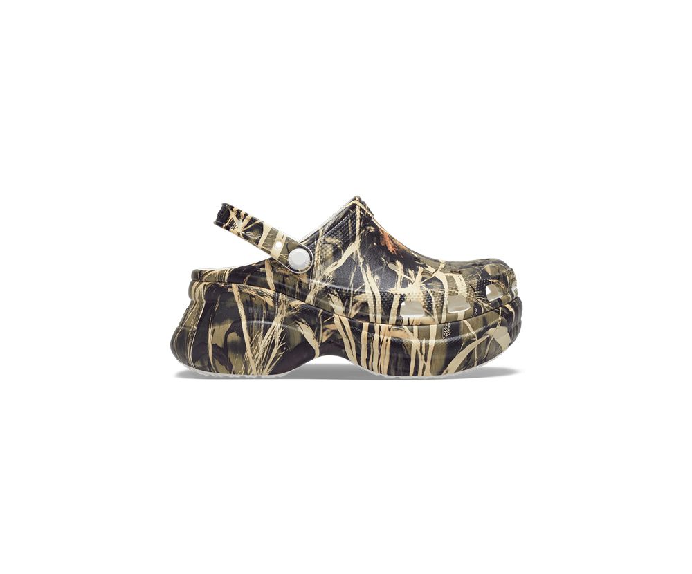 Crocs Classic Bae Realtree® Platform Træsko Dame Camouflage | 780-ISHNTZ