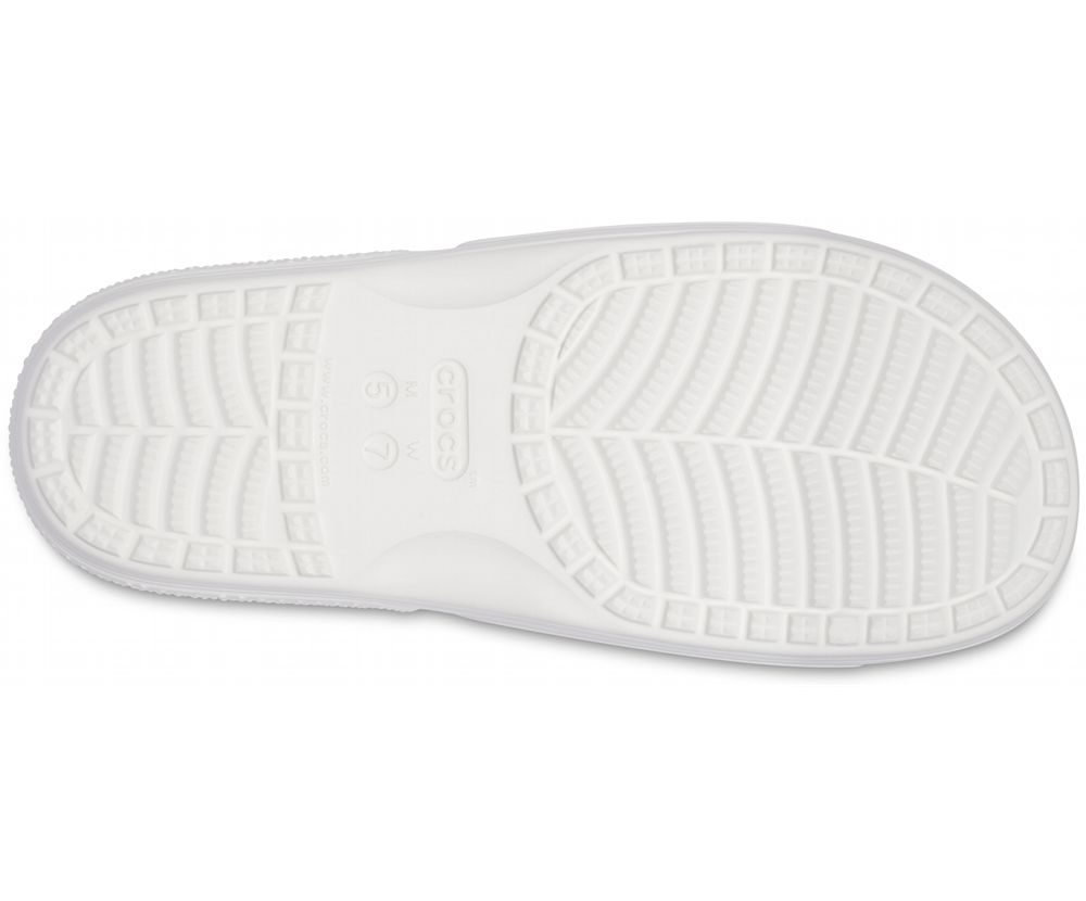 Crocs Classic Bubble Block Badesandaler Herre Hvide | 804-YOEHIV