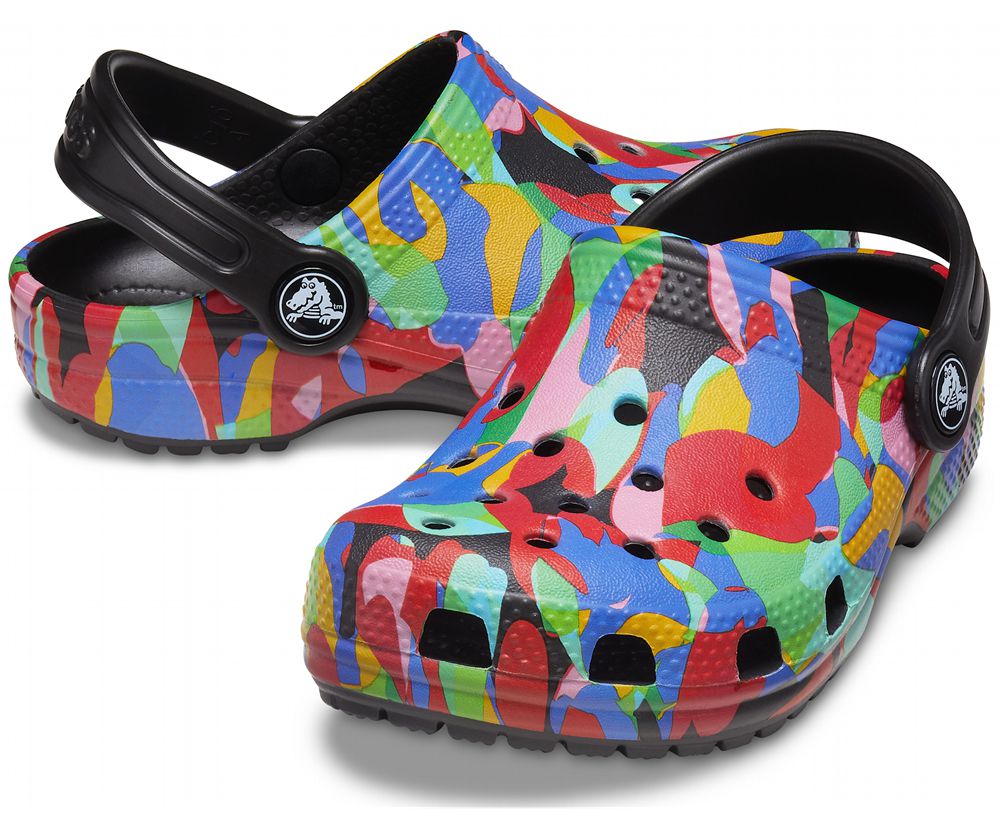 Crocs Classic Bubble Block Træsko Drenge Flerfarvede | 734-QAZLTP