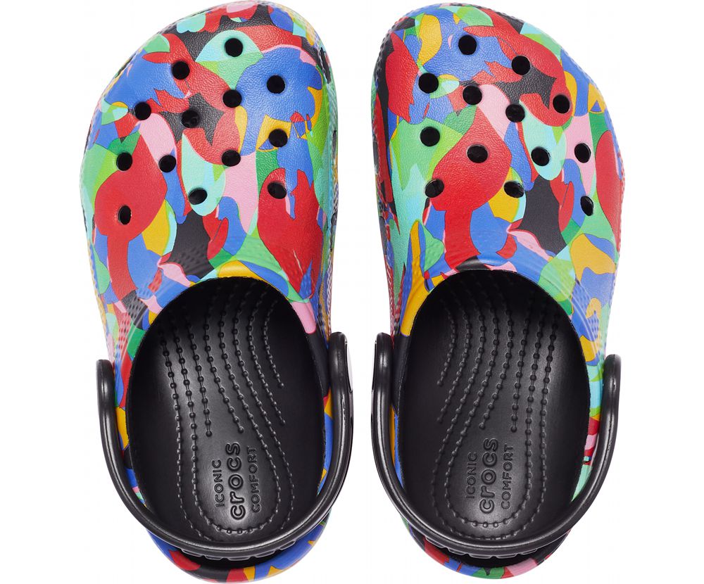 Crocs Classic Bubble Block Træsko Drenge Flerfarvede | 734-QAZLTP