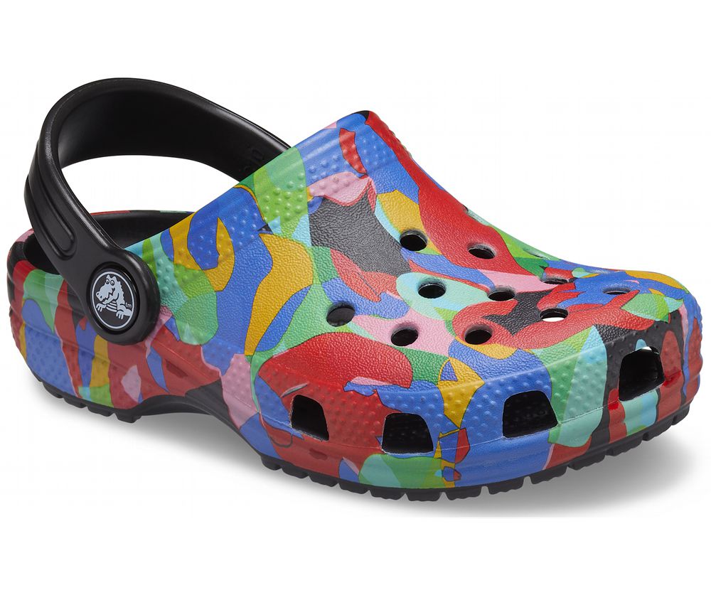 Crocs Classic Bubble Block Træsko Drenge Flerfarvede | 734-QAZLTP