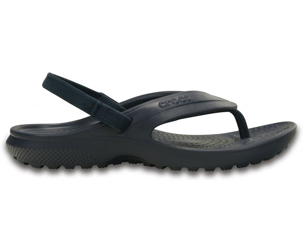 Crocs Classic Flip Sandaler Drenge Sort | 761-WNZUQB