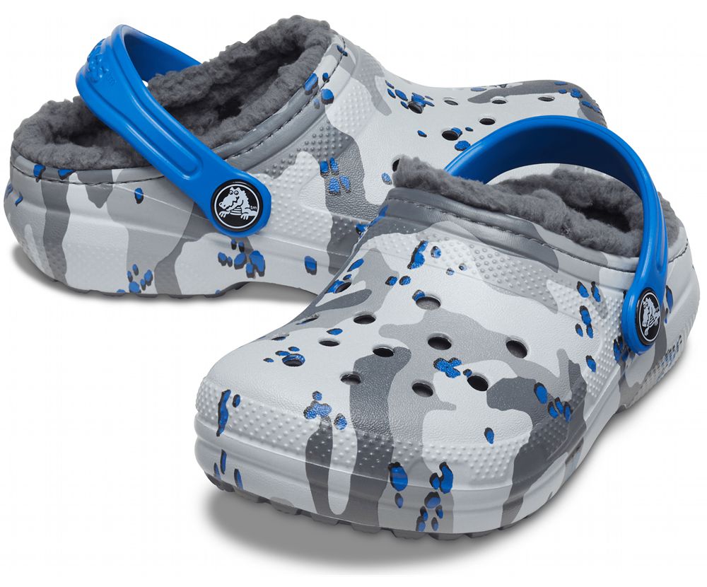 Crocs Classic Forede Camo Træsko Pige Grå | 934-RJZVOI