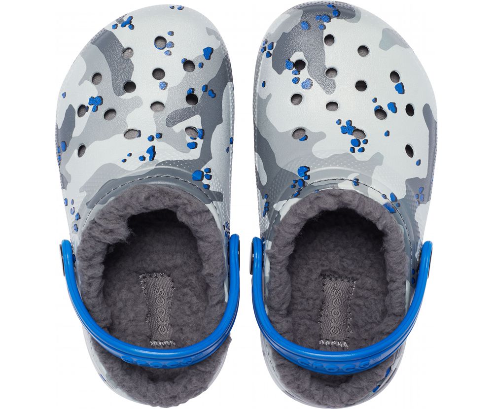 Crocs Classic Forede Camo Træsko Pige Grå | 934-RJZVOI