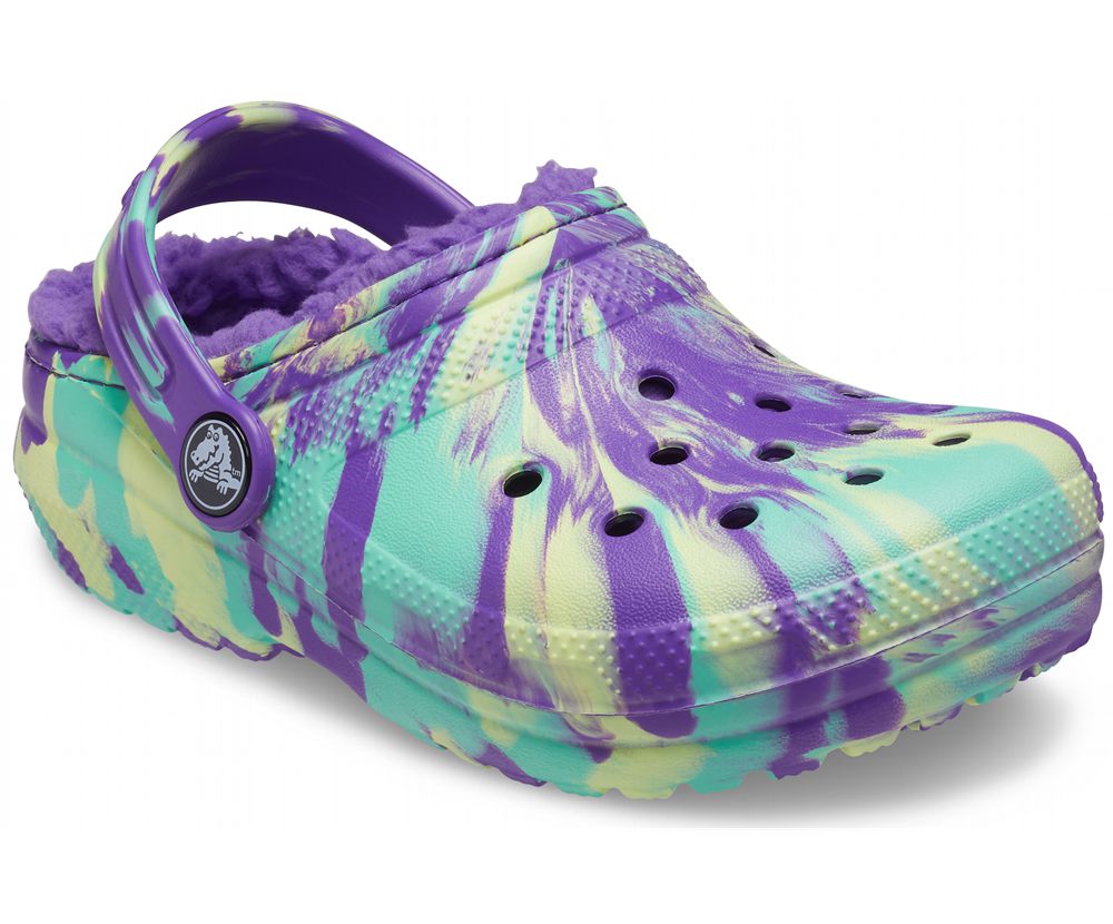 Crocs Classic Forede Marbled Træsko Drenge Flerfarvede | 562-QSLNFG