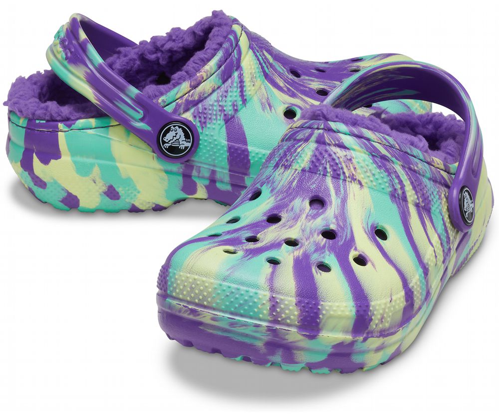 Crocs Classic Forede Marbled Træsko Drenge Flerfarvede | 562-QSLNFG