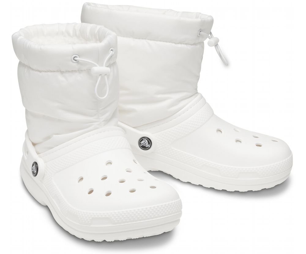 Crocs Classic Forede Neo Puff Støvler Dame Hvide | 394-LDXGZY