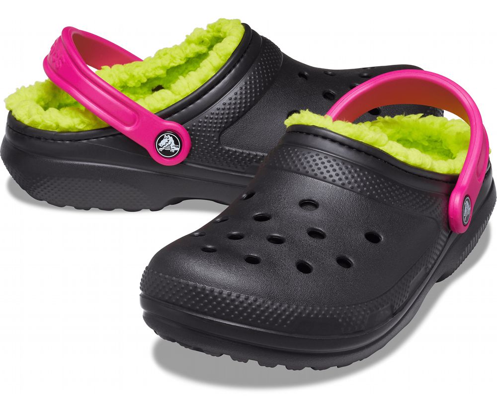 Crocs Classic Forede Pop Páskové Træsko Dame Sort | 024-UHRZIW