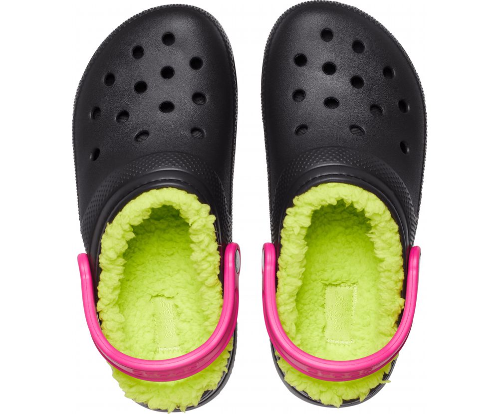 Crocs Classic Forede Pop Páskové Træsko Dame Sort | 024-UHRZIW