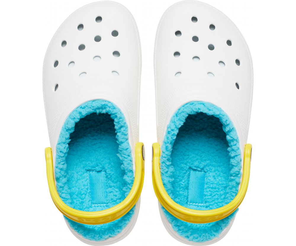 Crocs Classic Forede Pop Páskové Træsko Dame Hvide | 943-MHWZAO