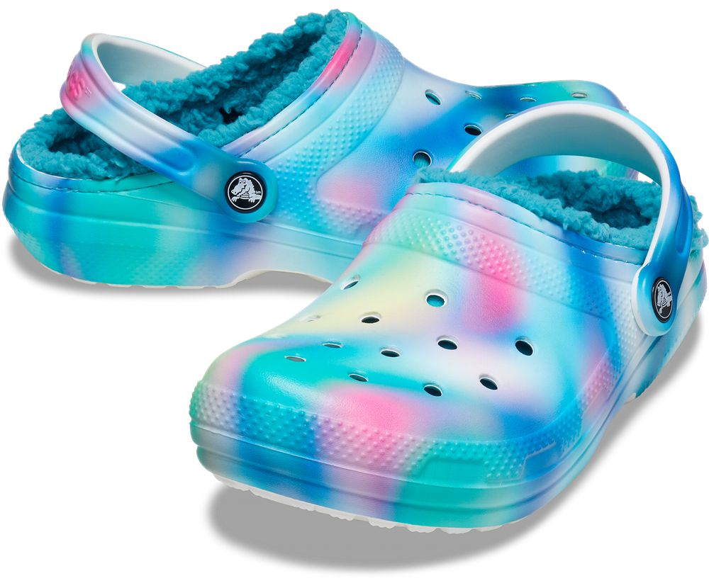 Crocs Classic Forede Solarized Træsko Dame Blå | 078-AIQWTV