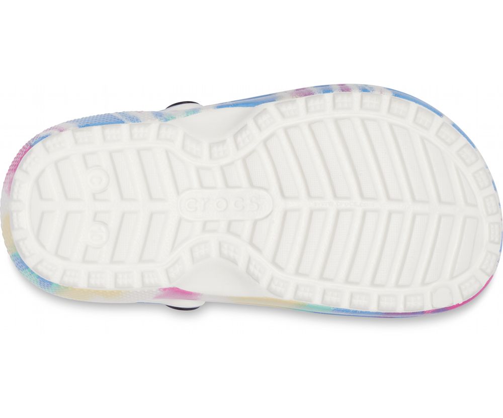 Crocs Classic Forede Tie-Dye Graphic Træsko Drenge Flerfarvede | 187-ERUPKO