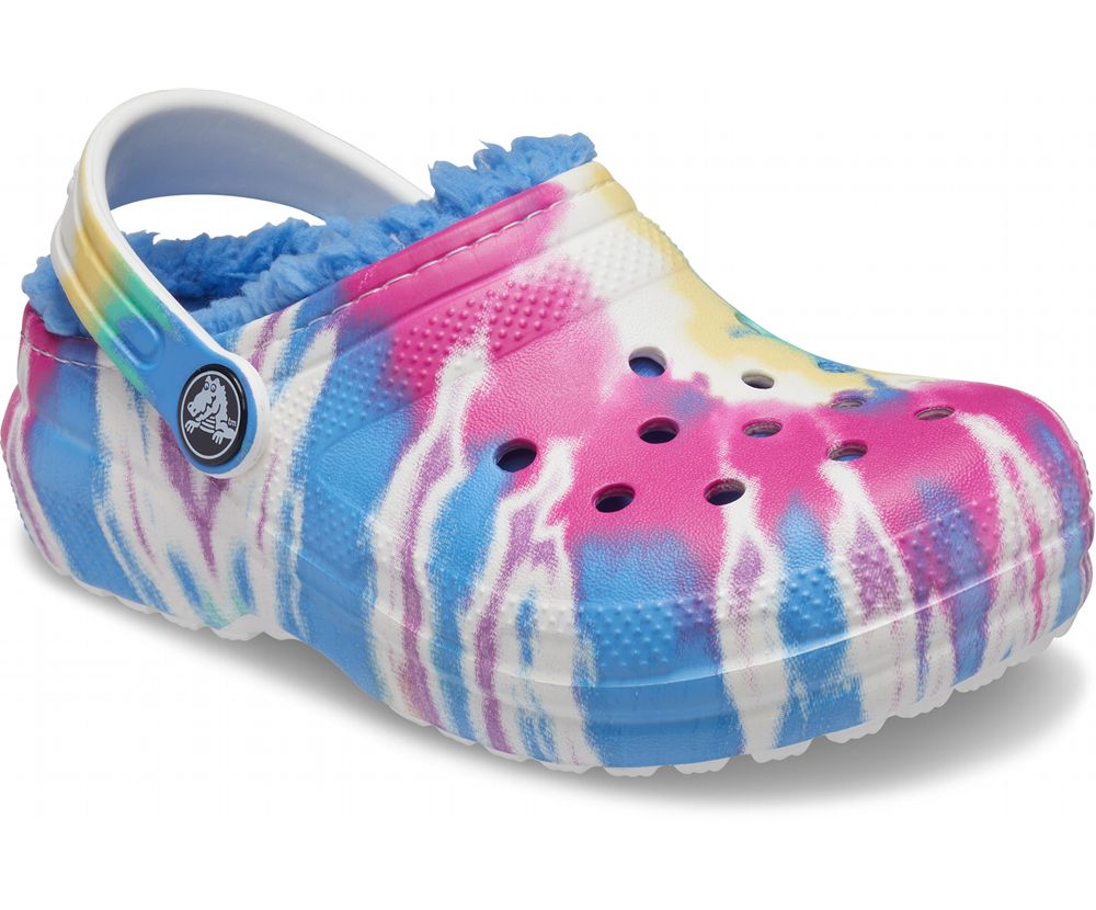 Crocs Classic Forede Tie-Dye Graphic Træsko Drenge Flerfarvede | 187-ERUPKO