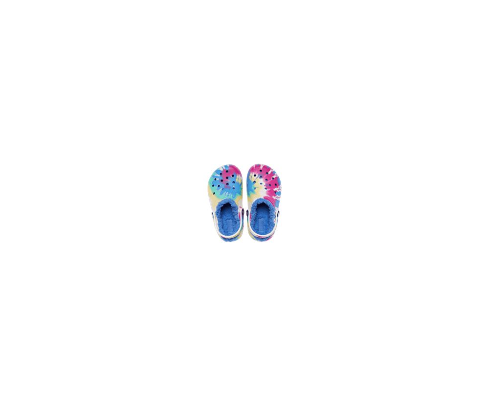 Crocs Classic Forede Tie-Dye Graphic Træsko Pige Flerfarvede | 798-SJWILE