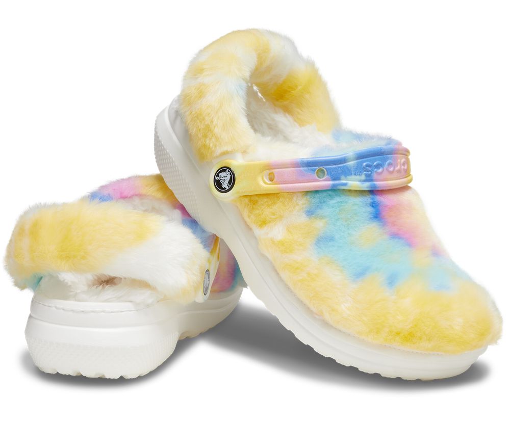 Crocs Classic Fur Sure Træsko Herre Gul | 719-FUKJDR