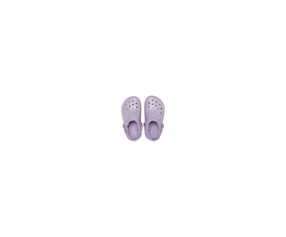 Crocs Classic Glitter Forede Træsko Pige Lilla | 547-QVLSKZ