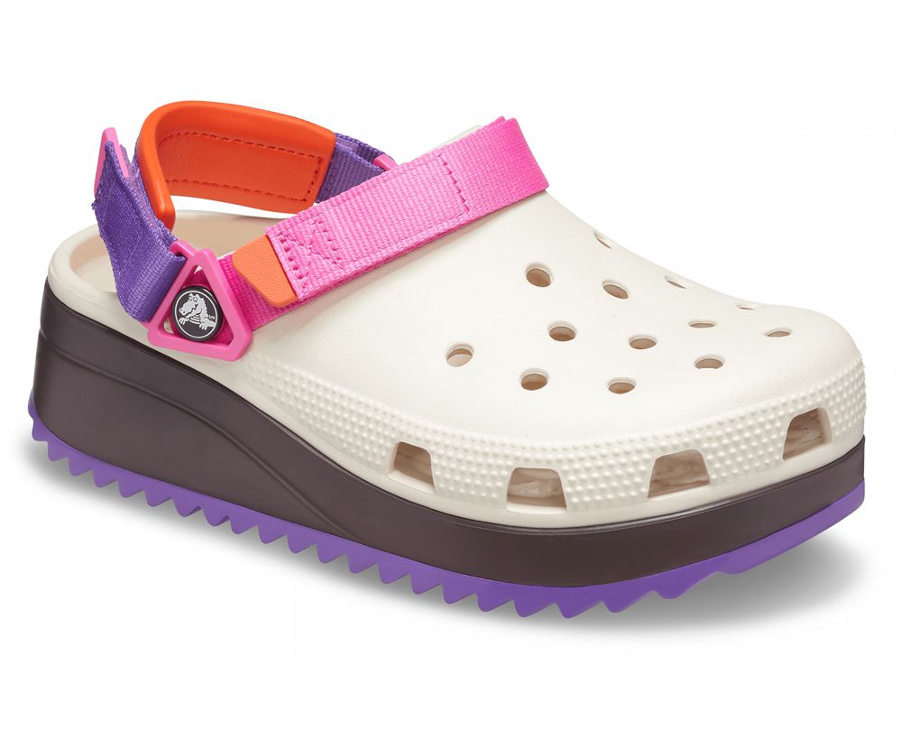 Crocs Classic Hiker Træsko Dame Hvide | 148-KMQWFH