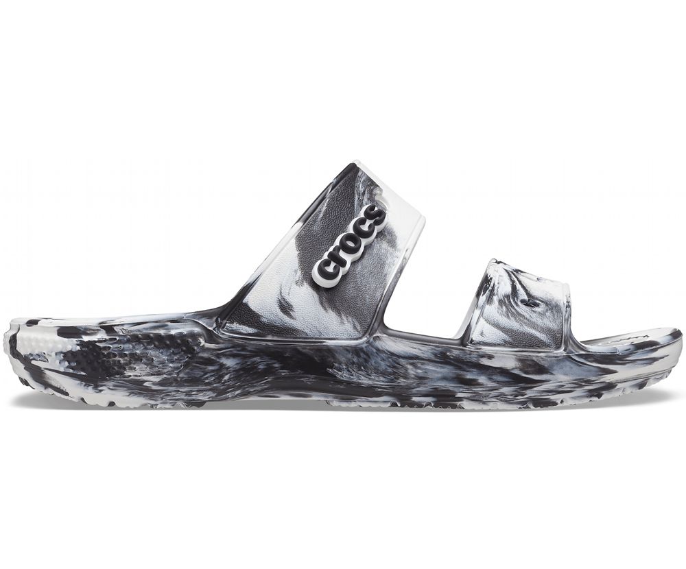 Crocs Classic Marbled Sandaler Dame Grå | 971-LVKCSD