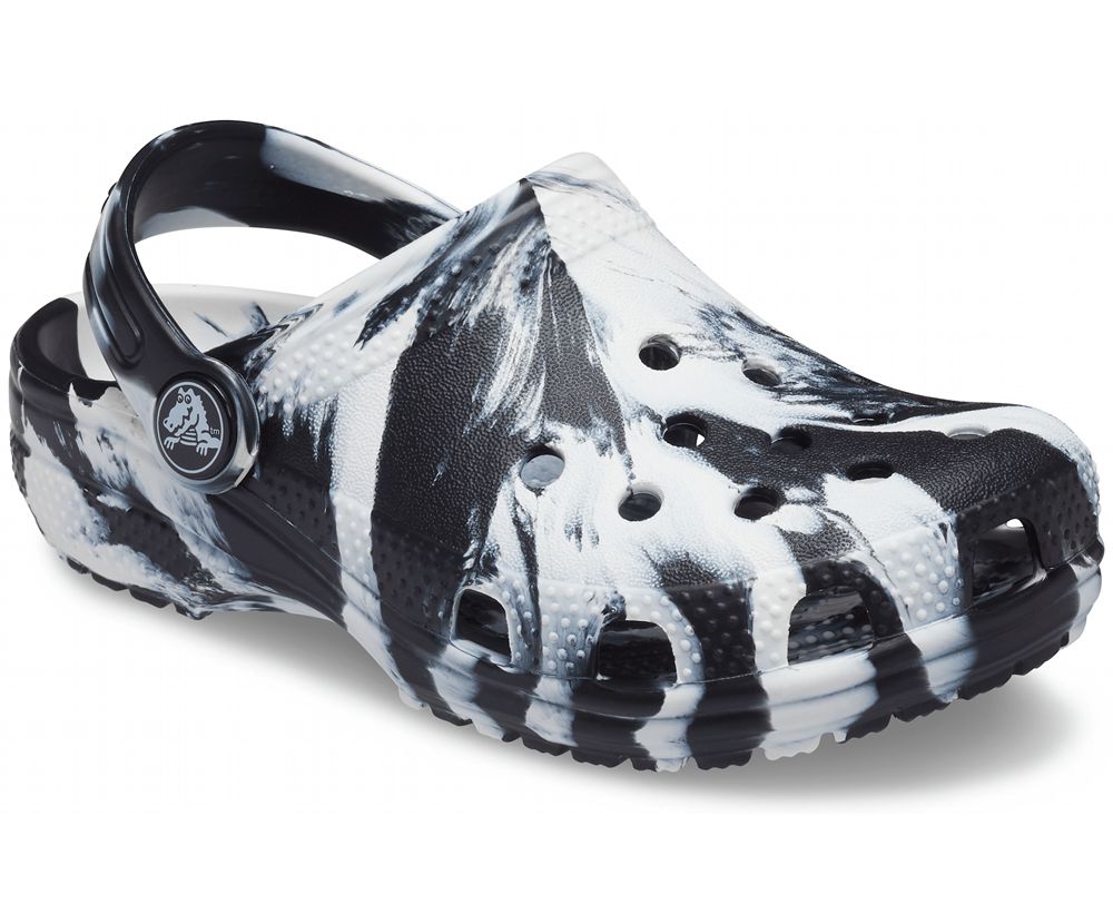 Crocs Classic Marbled Træsko Drenge Sort | 230-XMPQGR