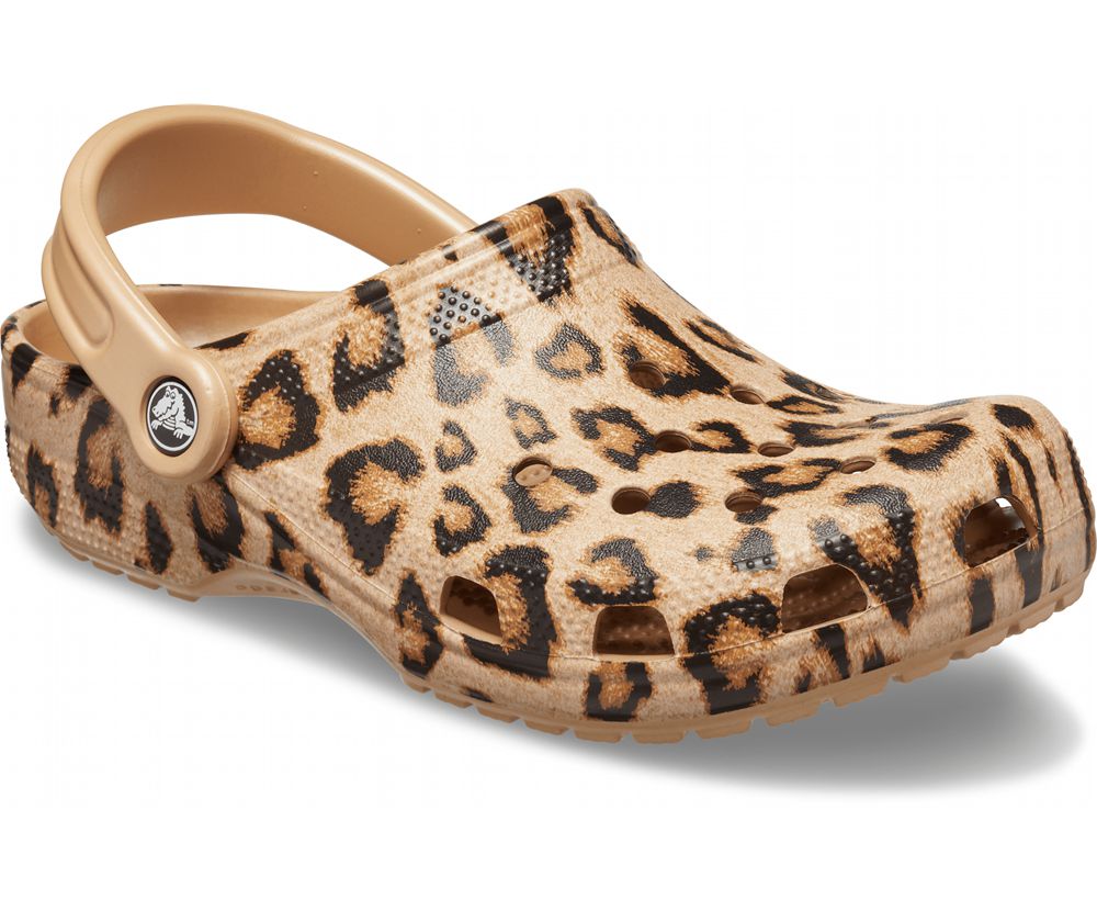 Crocs Classic Printed Træsko Dame Leopard | 658-WANQLO