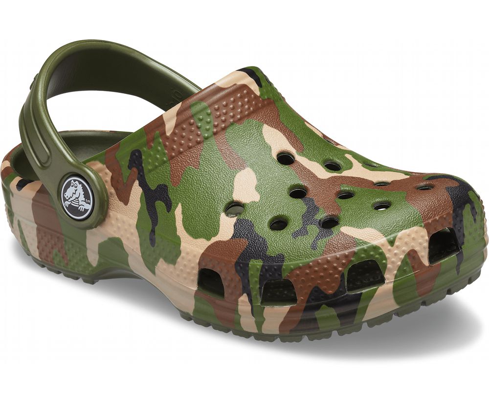 Crocs Classic Printed Træsko Drenge Camouflage | 941-OWRCHD