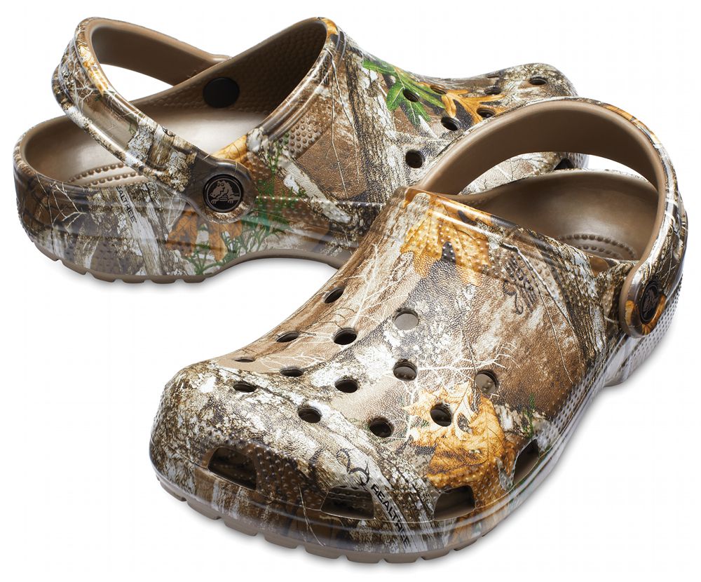 Crocs Classic Realtree Edge® Træsko Dame Brune | 105-MEDQHU