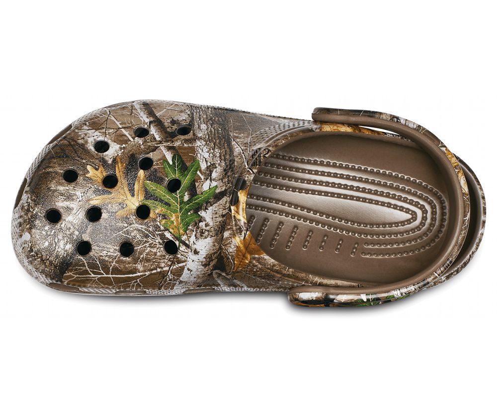 Crocs Classic Realtree Edge® Træsko Dame Brune | 105-MEDQHU