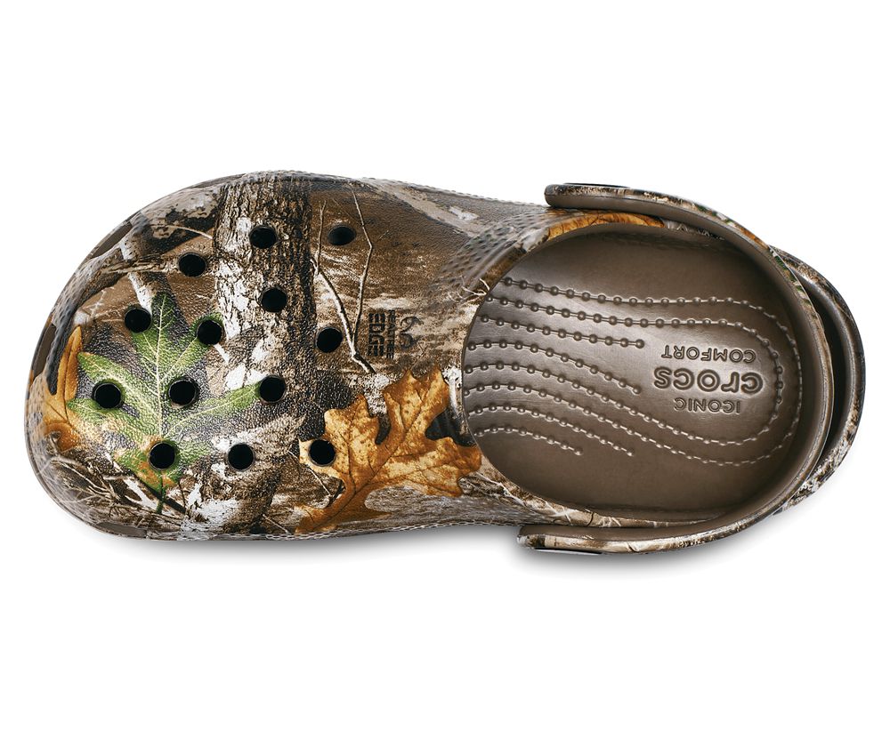 Crocs Classic Realtree Edge® Træsko Drenge Brune | 587-EOFJKI