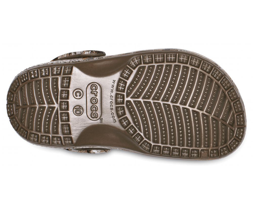 Crocs Classic Realtree Edge® Træsko Drenge Brune | 587-EOFJKI