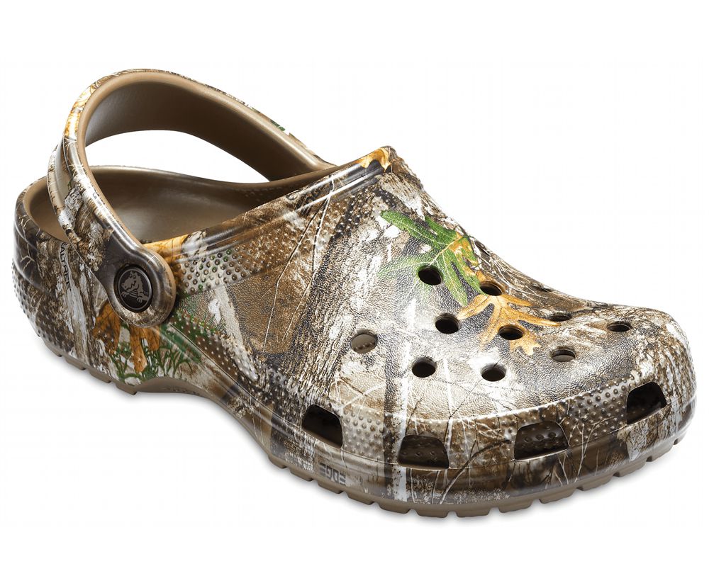 Crocs Classic Realtree Edge® Træsko Herre Brune | 014-RHMIJO