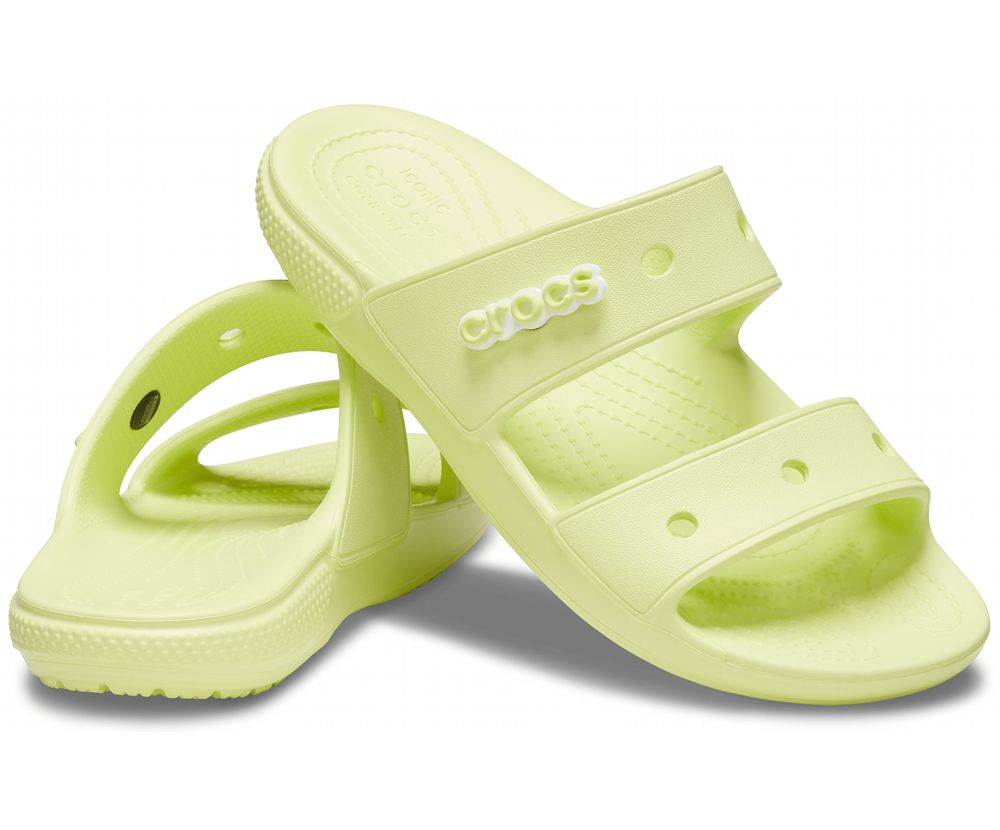 Crocs Classic Sandaler Dame Grøn | 735-NGCSZJ