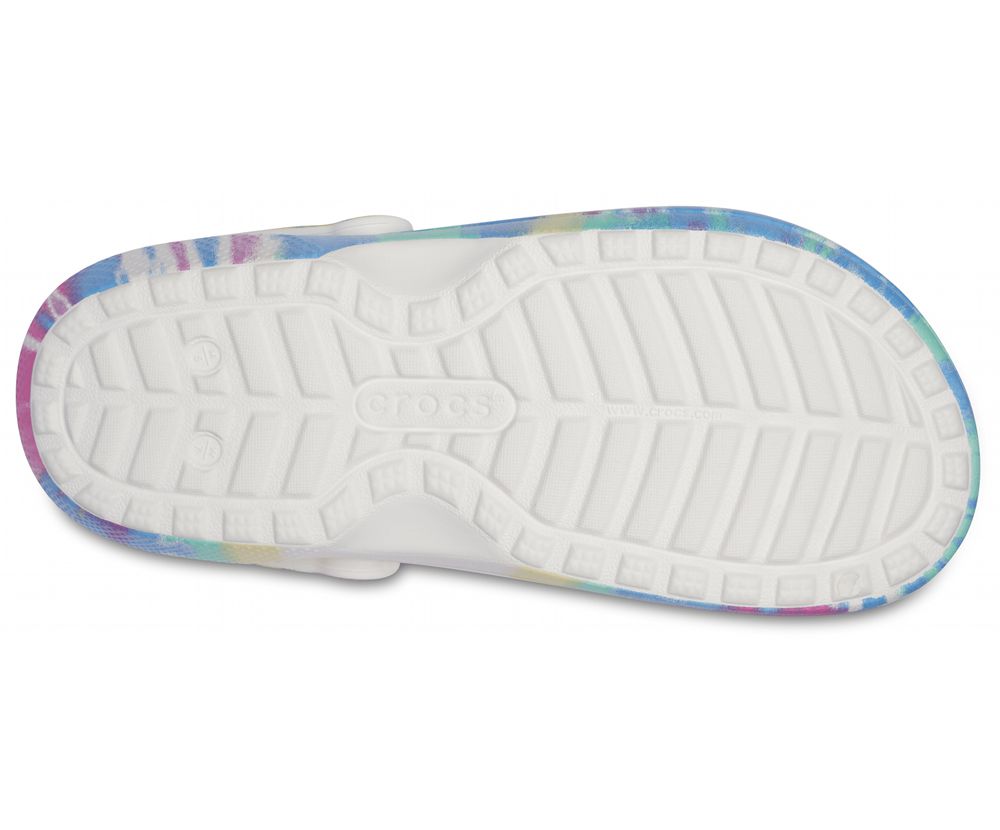 Crocs Classic Tie-Dye Forede Træsko Dame Flerfarvede | 691-IJPAWH