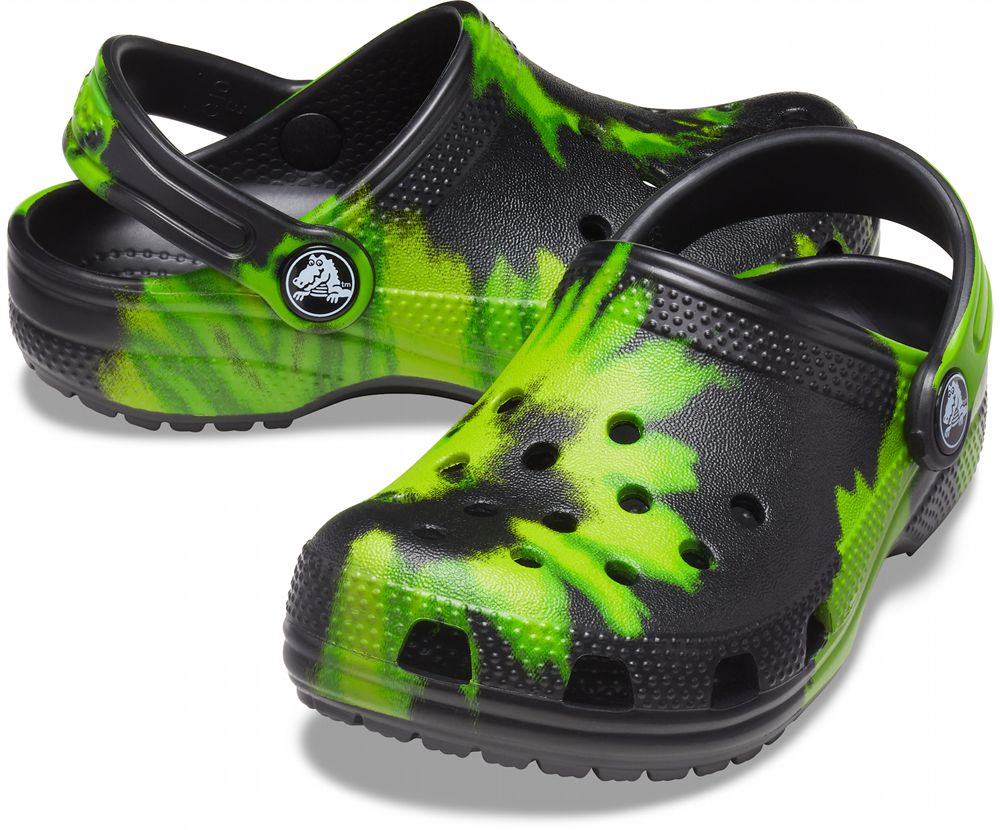 Crocs Classic Tie-Dye Graphic Træsko Drenge Flerfarvede | 291-KAJURN