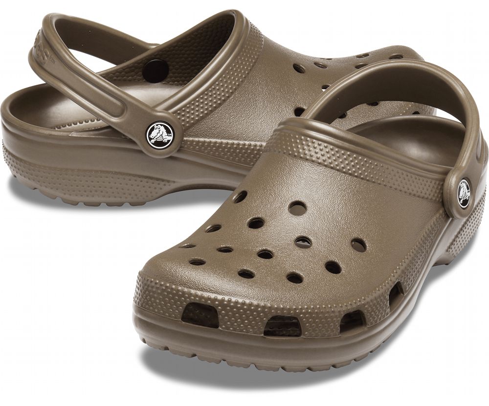 Crocs Classic Træsko Dame Brune | 374-HEJQCD