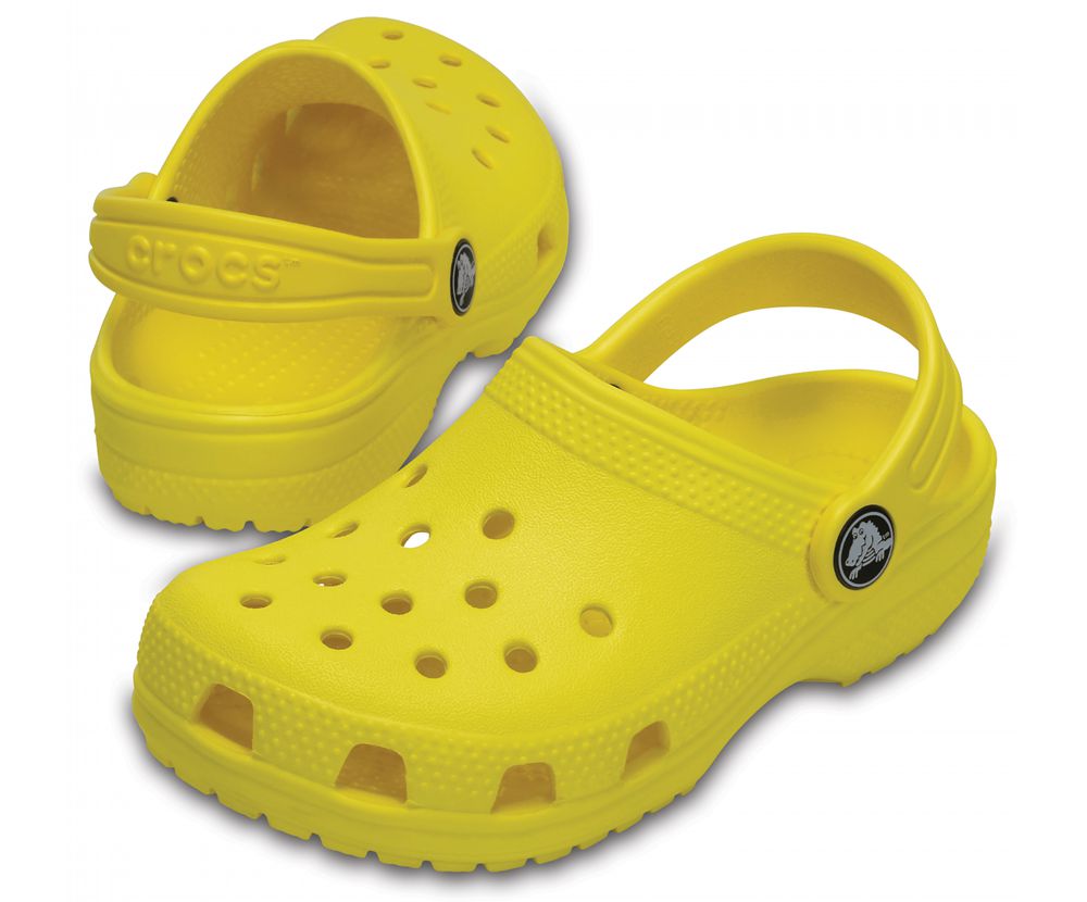 Crocs Classic Træsko Drenge Gul | 795-RKCJOP