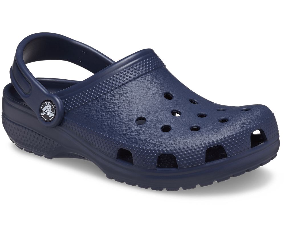 Crocs Classic Træsko Drenge Mørkeblå | 251-NVUDIY